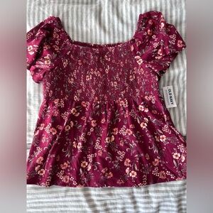Kids Old Navy Floral Top 14/16